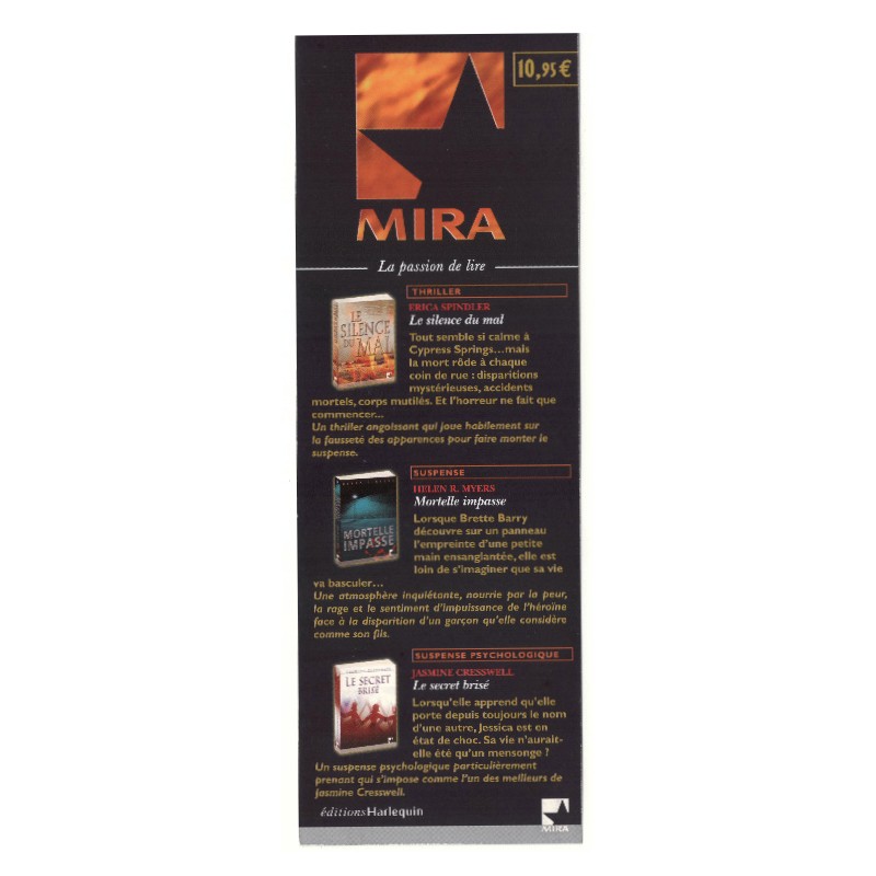 MARQUE-PAGE  MIRA - La passion de Lire