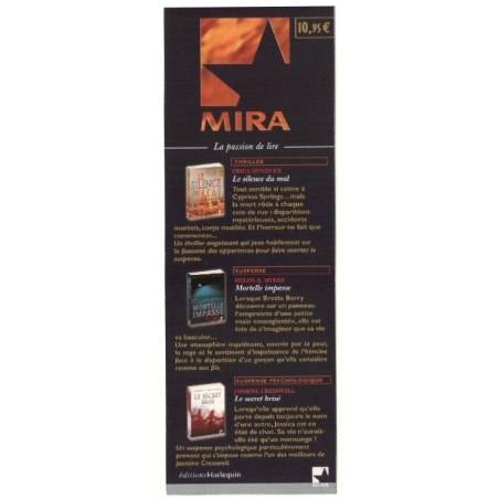 MARQUE-PAGE  MIRA - La passion de Lire