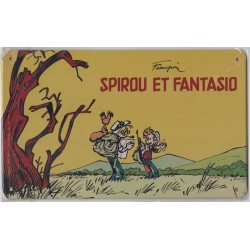 PLAQUE METAL SPIROU ET FANTASIO